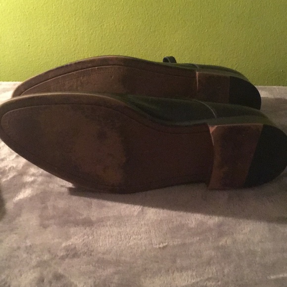 Joe abboud black antique double monk strap shoes